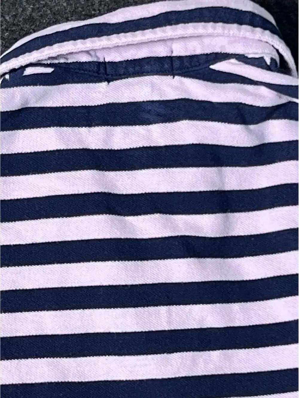 Polo Ralph Lauren Polo Shirt Girls 3T Pink Blue Stripe EUC S/S Cotton
